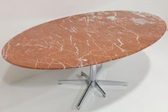 Italian Rosso Alicante Marble Top Dining or Conference Table