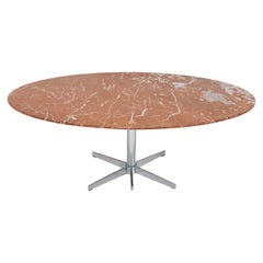 Mesa de Comedor o Conferencia Italiana con Tablero de Mármol Rosso Alicante