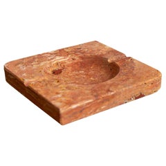 Cenicero de mármol cuadrado italiano Rosso Verona