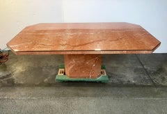 Mesa de comedor italiana de mármol Rosso Versailles Stone Int'l para Roche Bobois