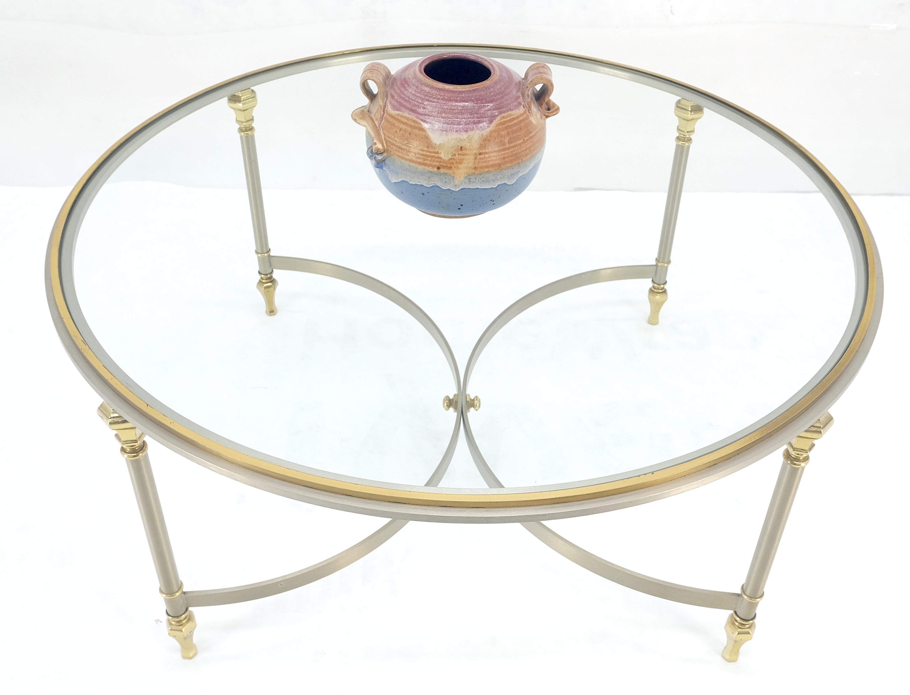 Ottone Tavolino da caffè rotondo italiano da 38