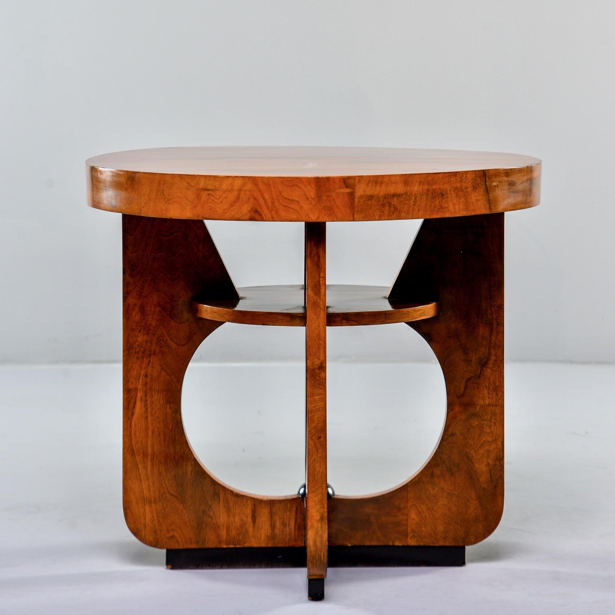 Italian Round Art Deco Side Table 5