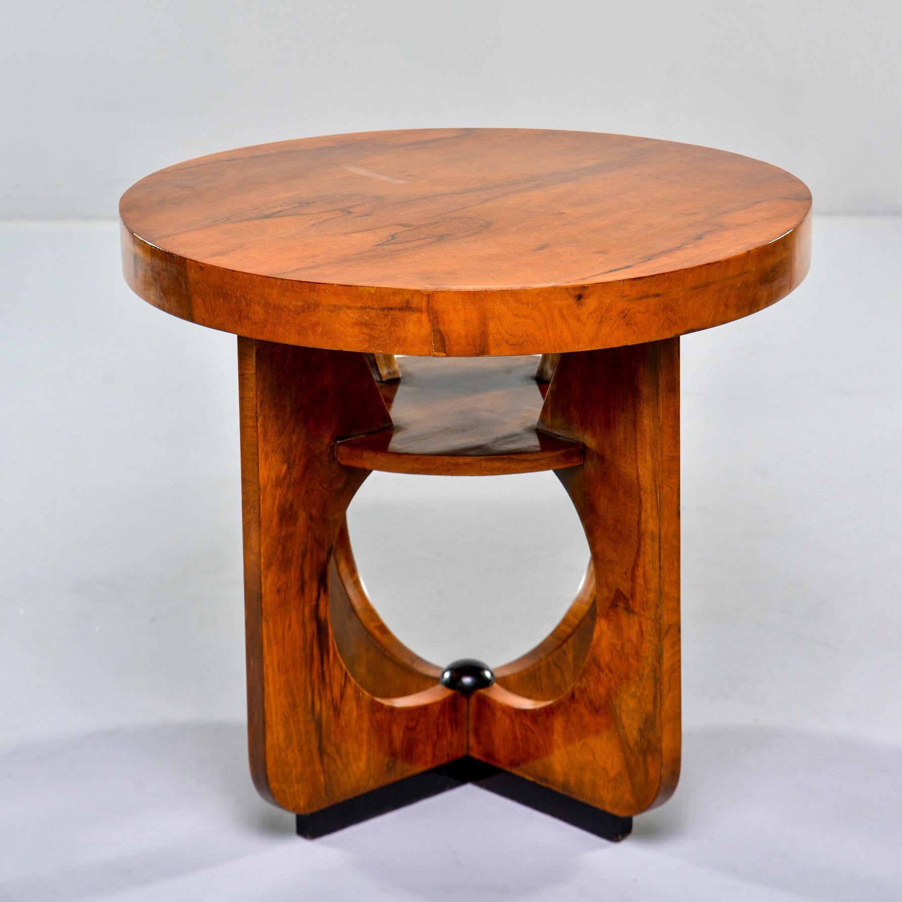 Italian Round Art Deco Side Table 2