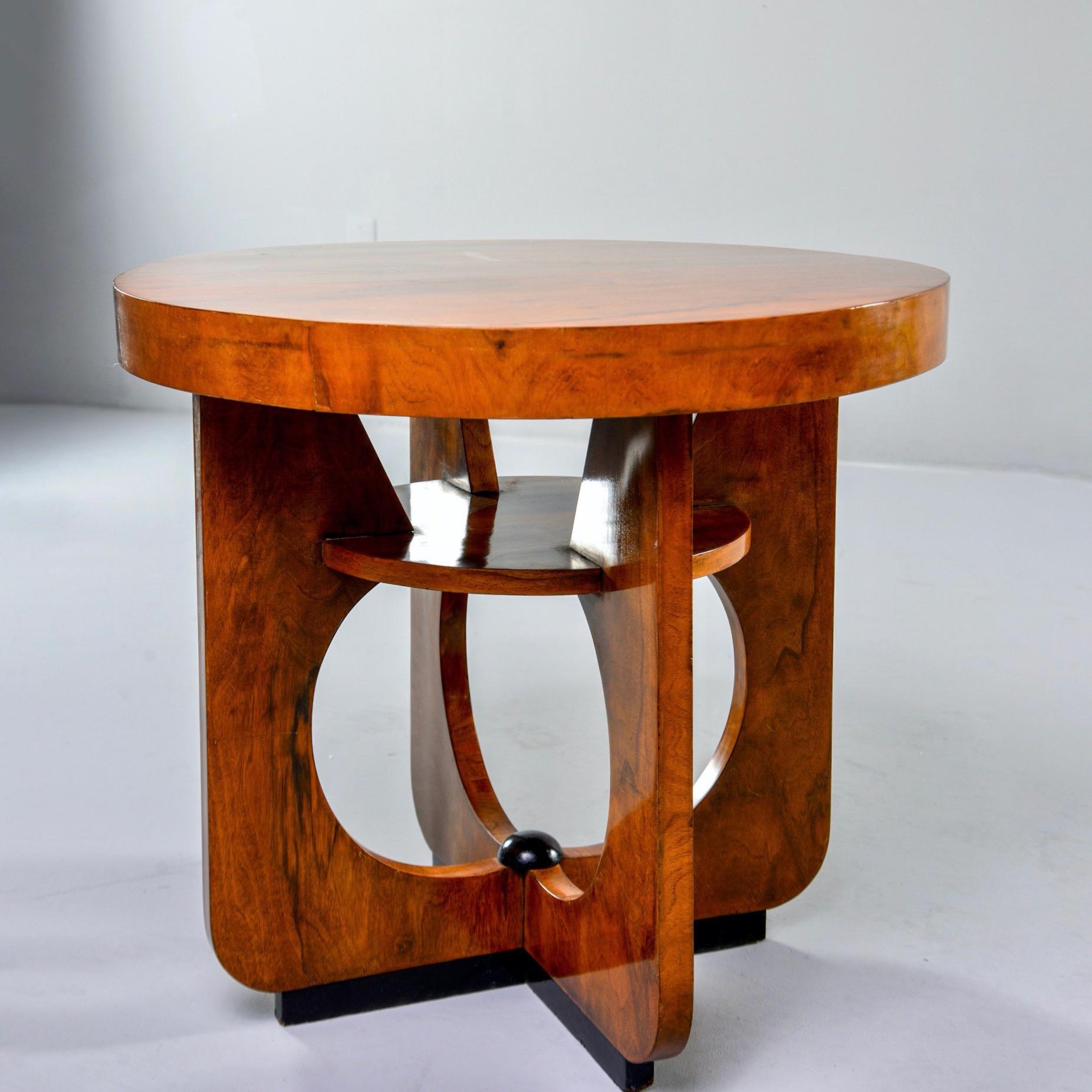 Italian Round Art Deco Side Table 3