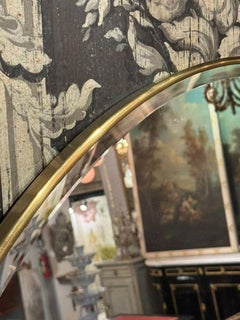 Italian Round Brass Mirror