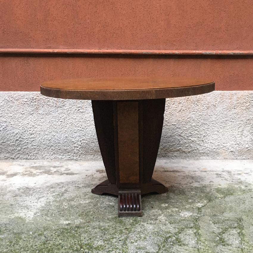 Italian Round Briar Table, Designed by Pierluigi Colli, 1940s 5