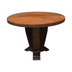 Italian Round Briar Table, Designed by Pierluigi Colli, 1940s