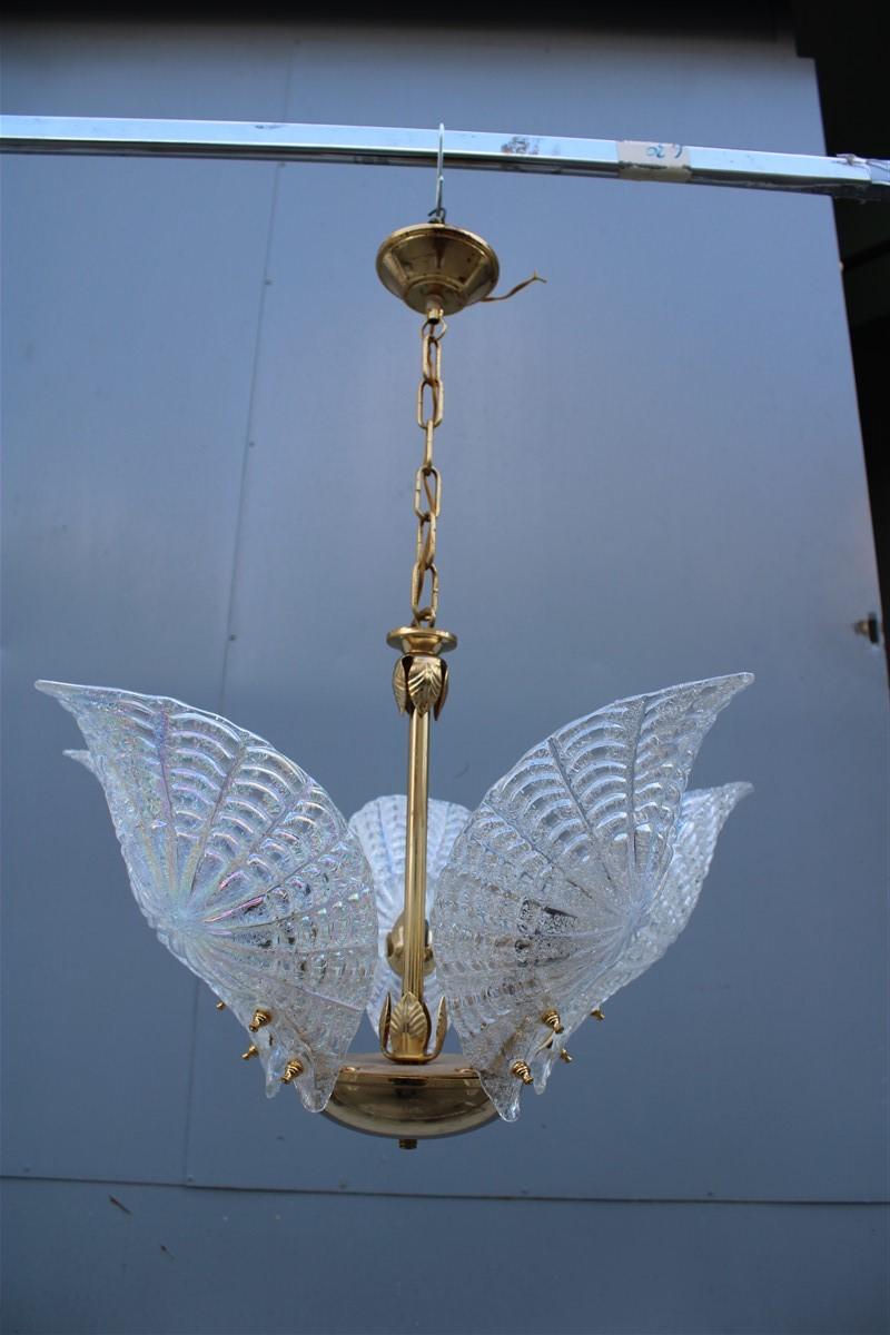 Italian round chandelier with iridescent Murano glass Franco Luce design, 1970s
5 light bulbs E14 Max 40 Watt each.