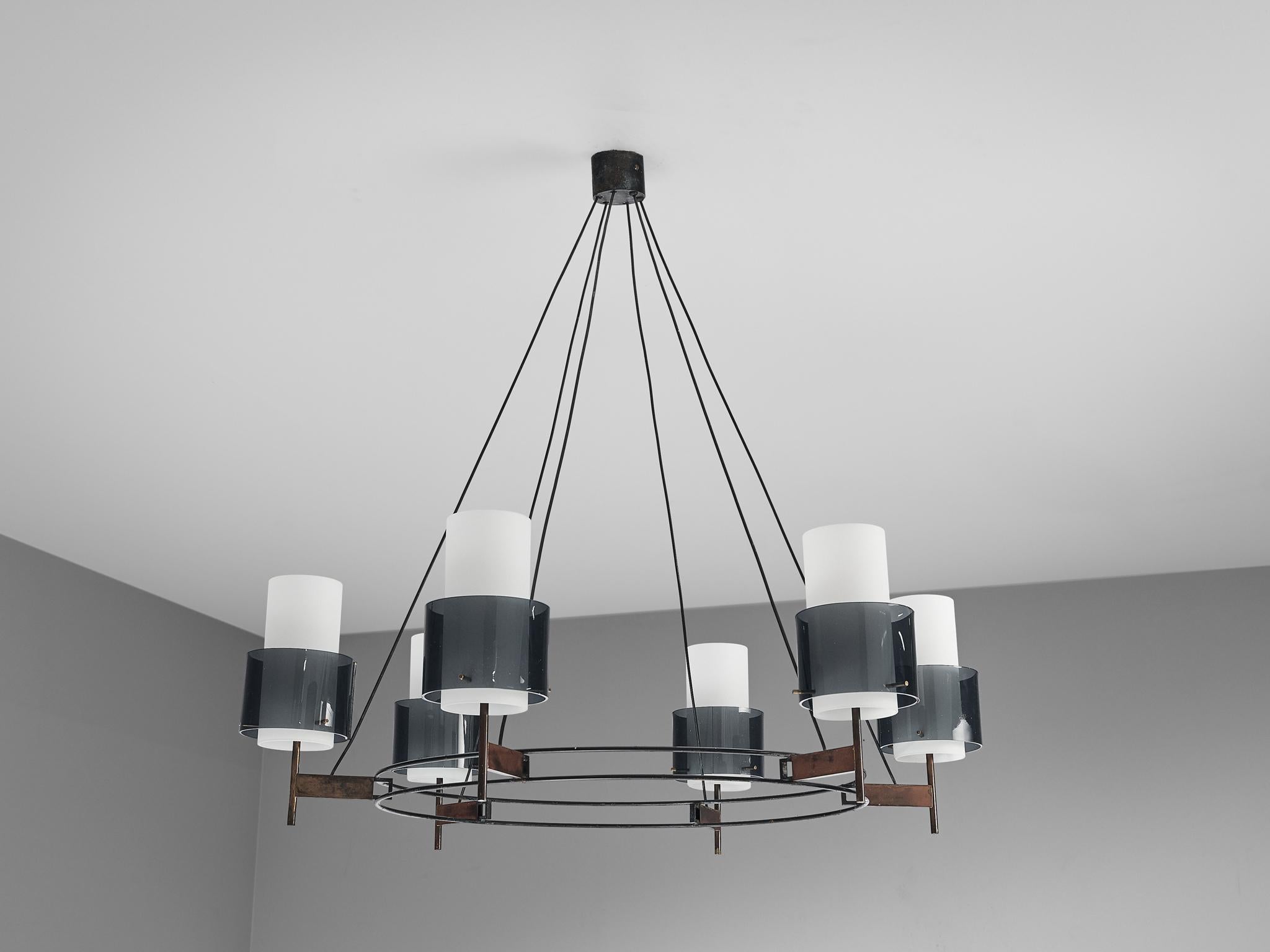 Italian Round Chandelier with Six Lamps 3