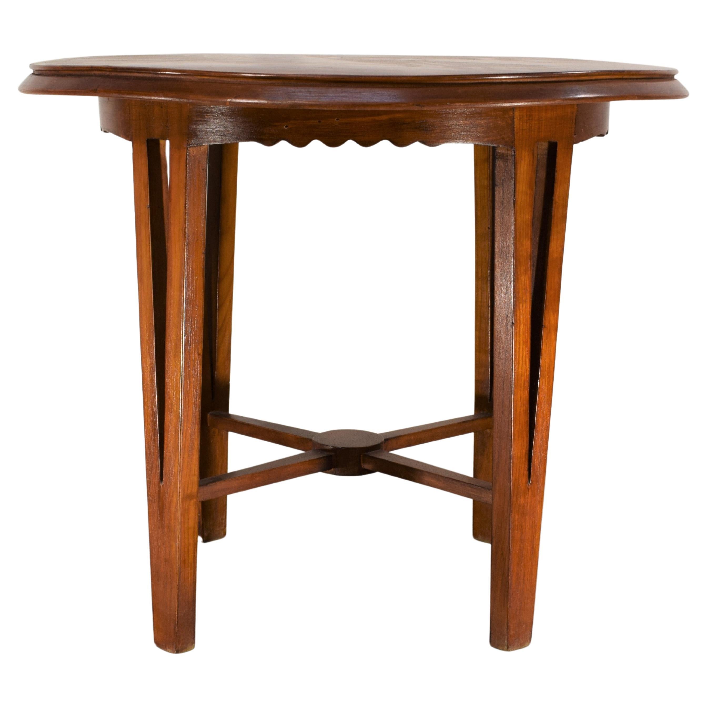 Table basse ronde italienne, années 1940.
