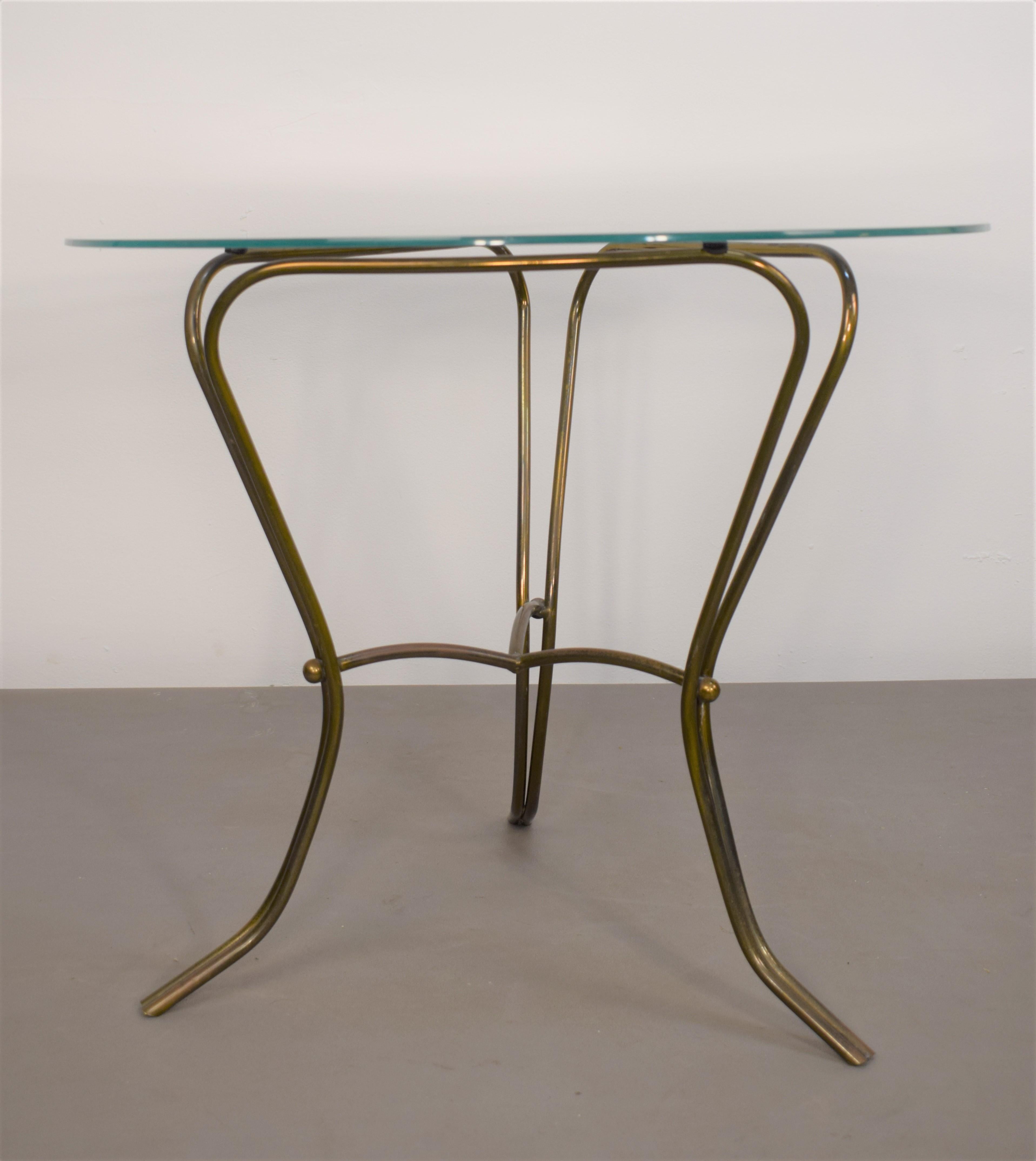 Mid-Century Modern Table Basse Ronde Italienne, Années 1950 en vente