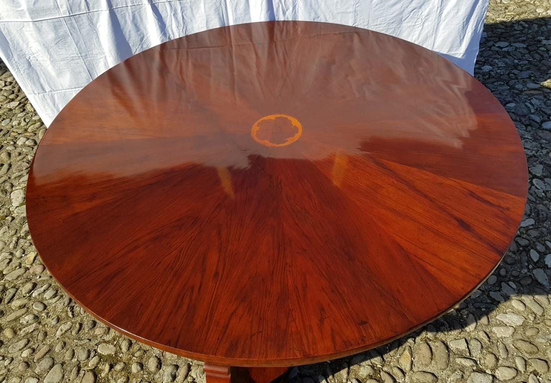 italian inlaid wood dining table