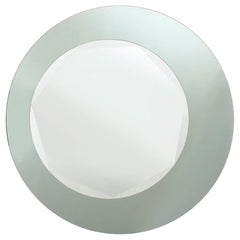 Vintage Italian Round Double Overlay Mirrors, 1970s