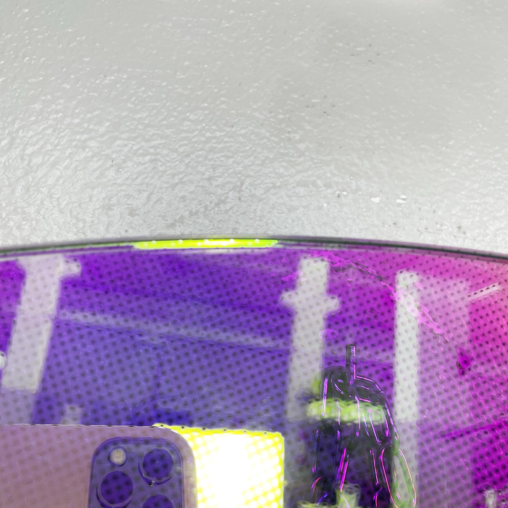 Italian Round Holo Wall Mirror Shimmer by Patricia Urquiola Glas Italia, 2015 In Good Condition In MIlano, IT