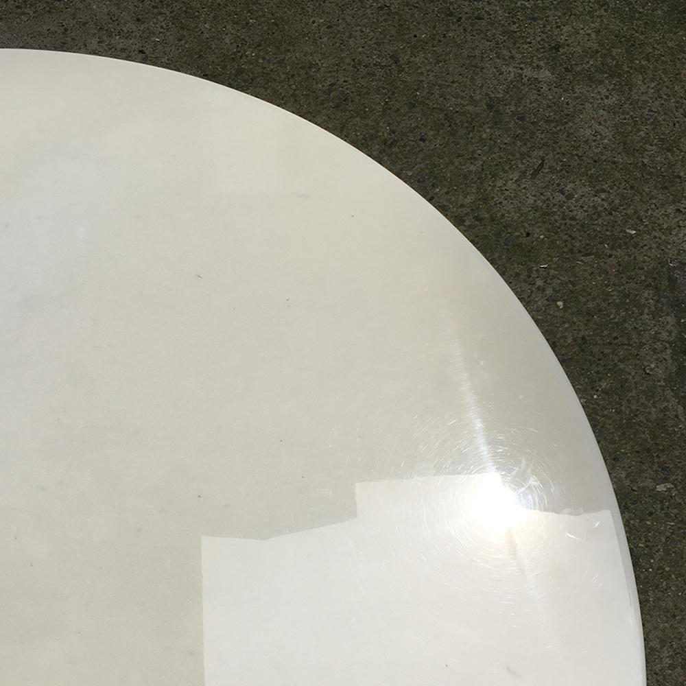 Round statuary marble Tulip Table by Saarinen for Knoll, 1956 1