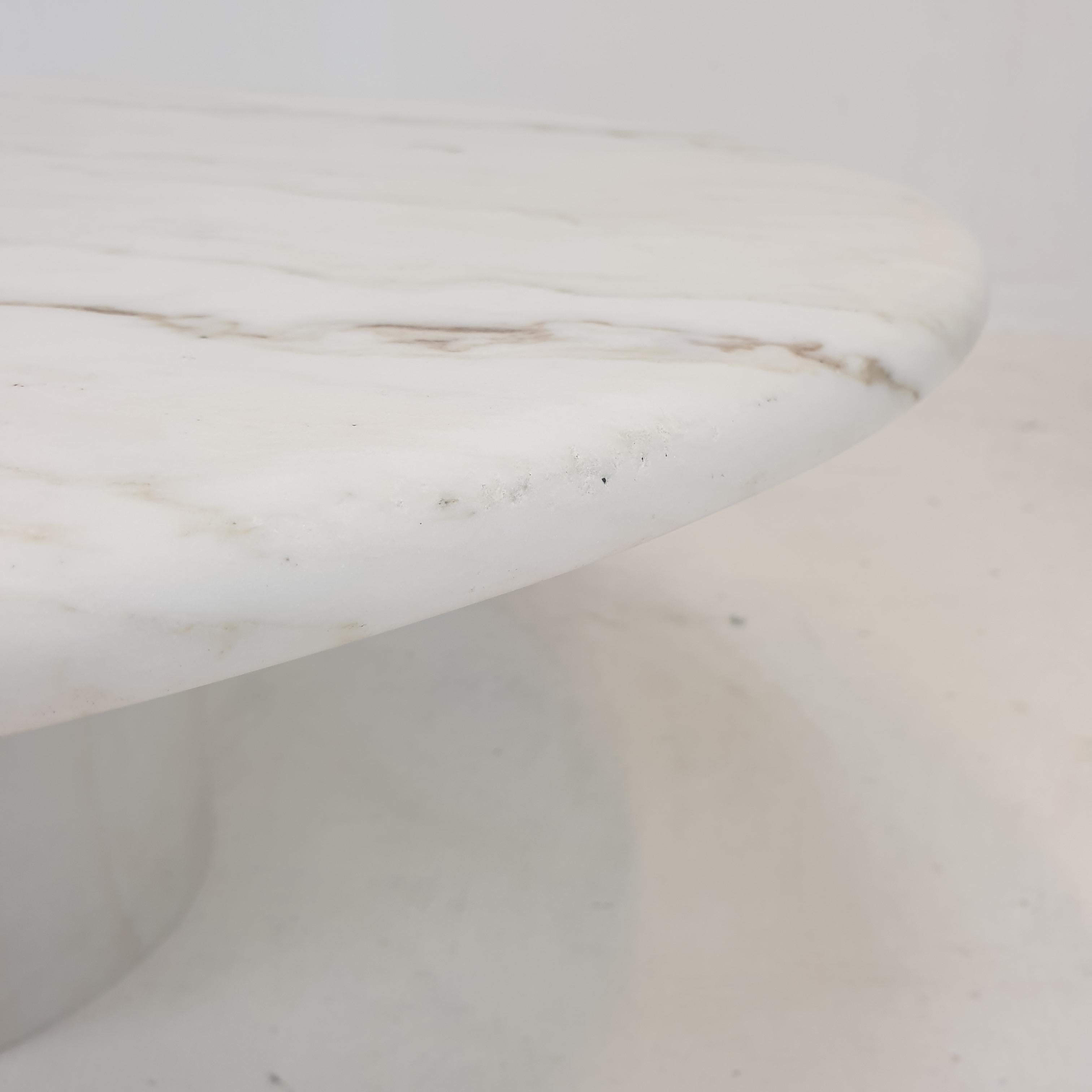 Italian Round Marble Coffee Table, 1980's 10