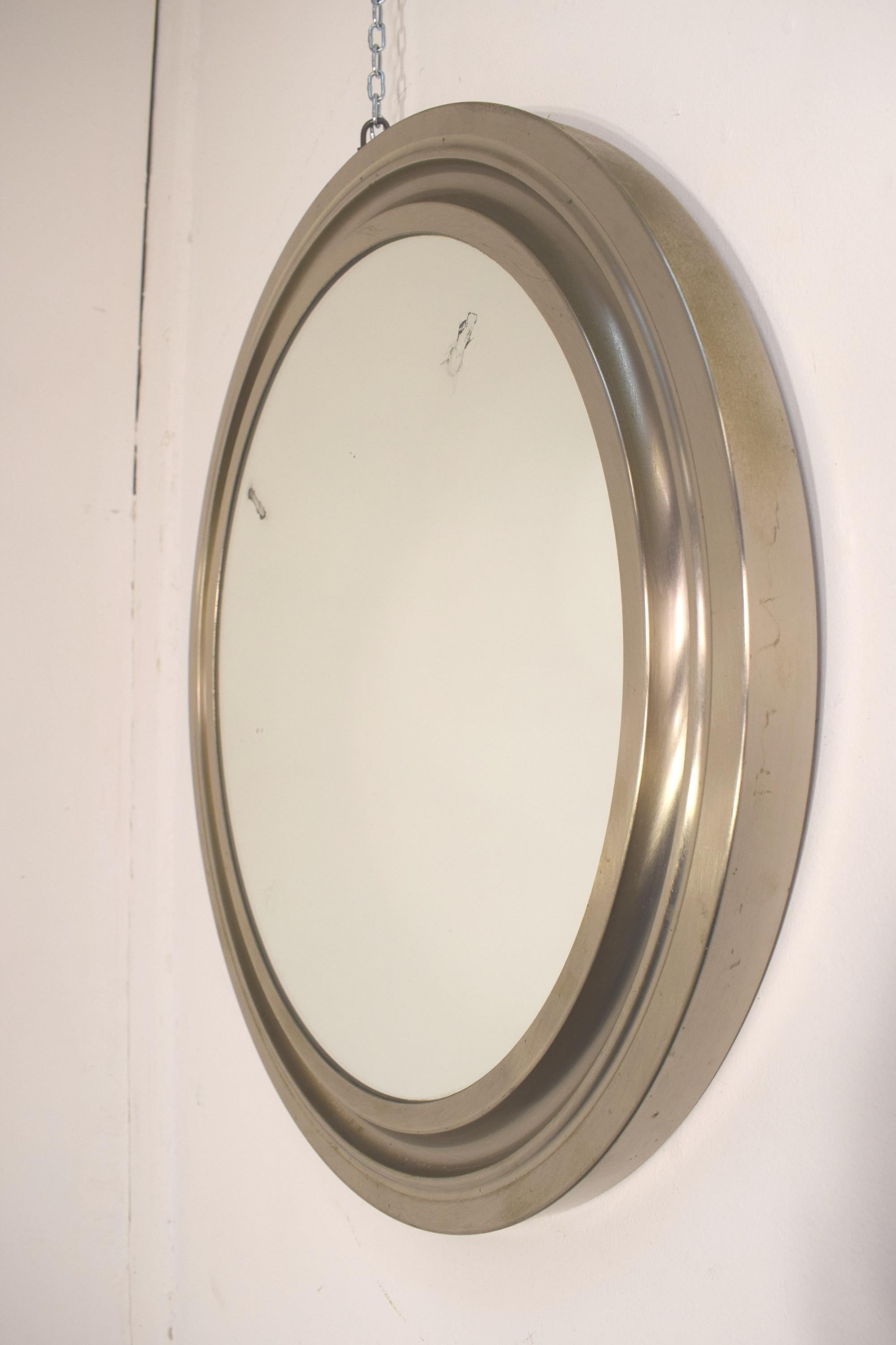 Italian Round Mirror by Sergio Mazza, 1960s For Sale 1