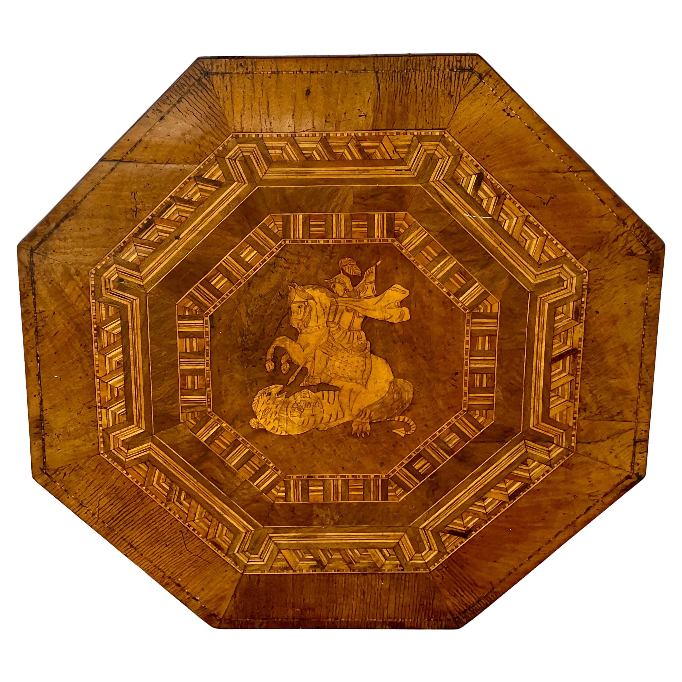 Italian Round Sorrento Side Table For Sale 1