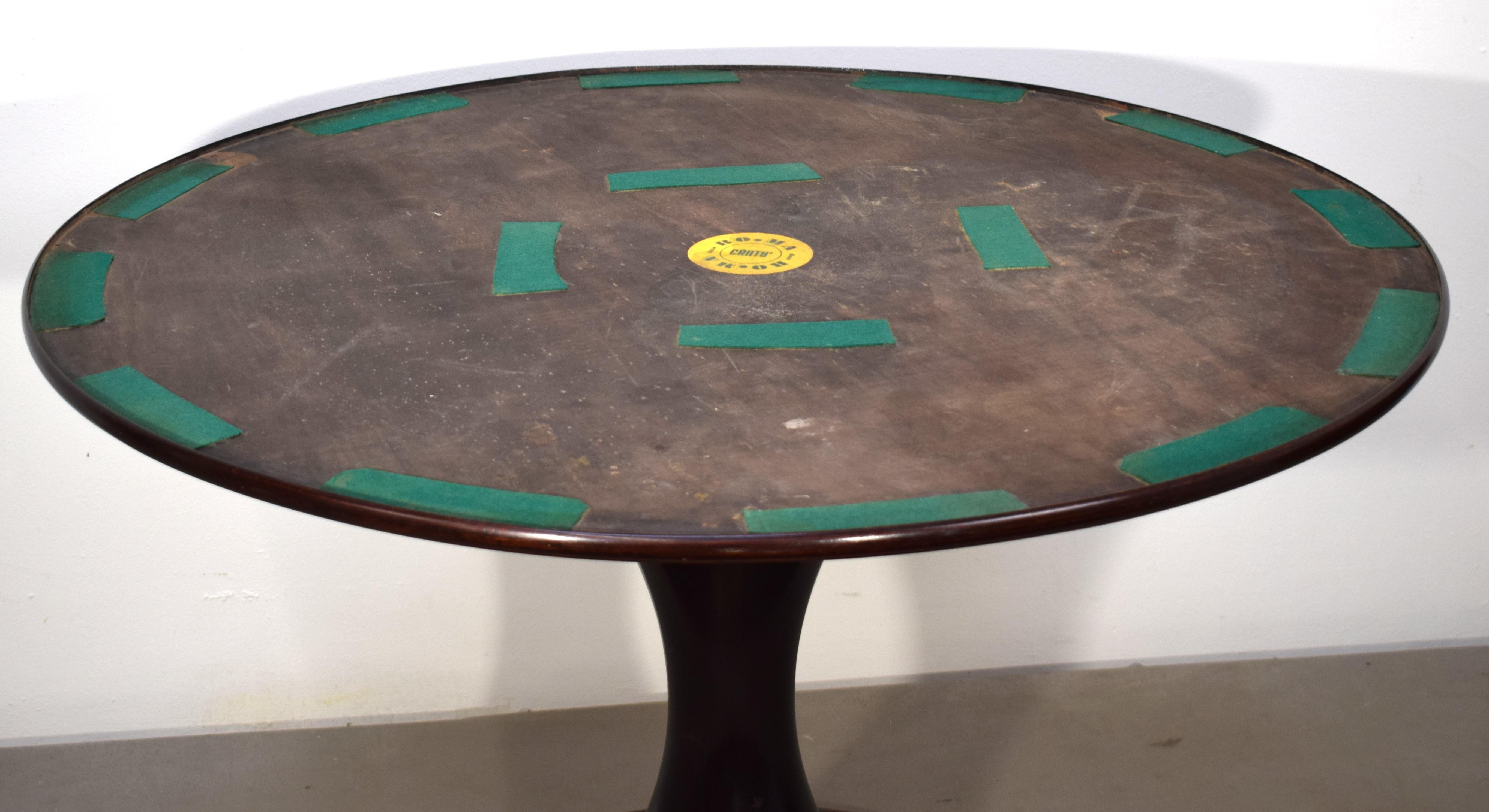 Table ronde italienne, table réversible, années 1960 en vente 2