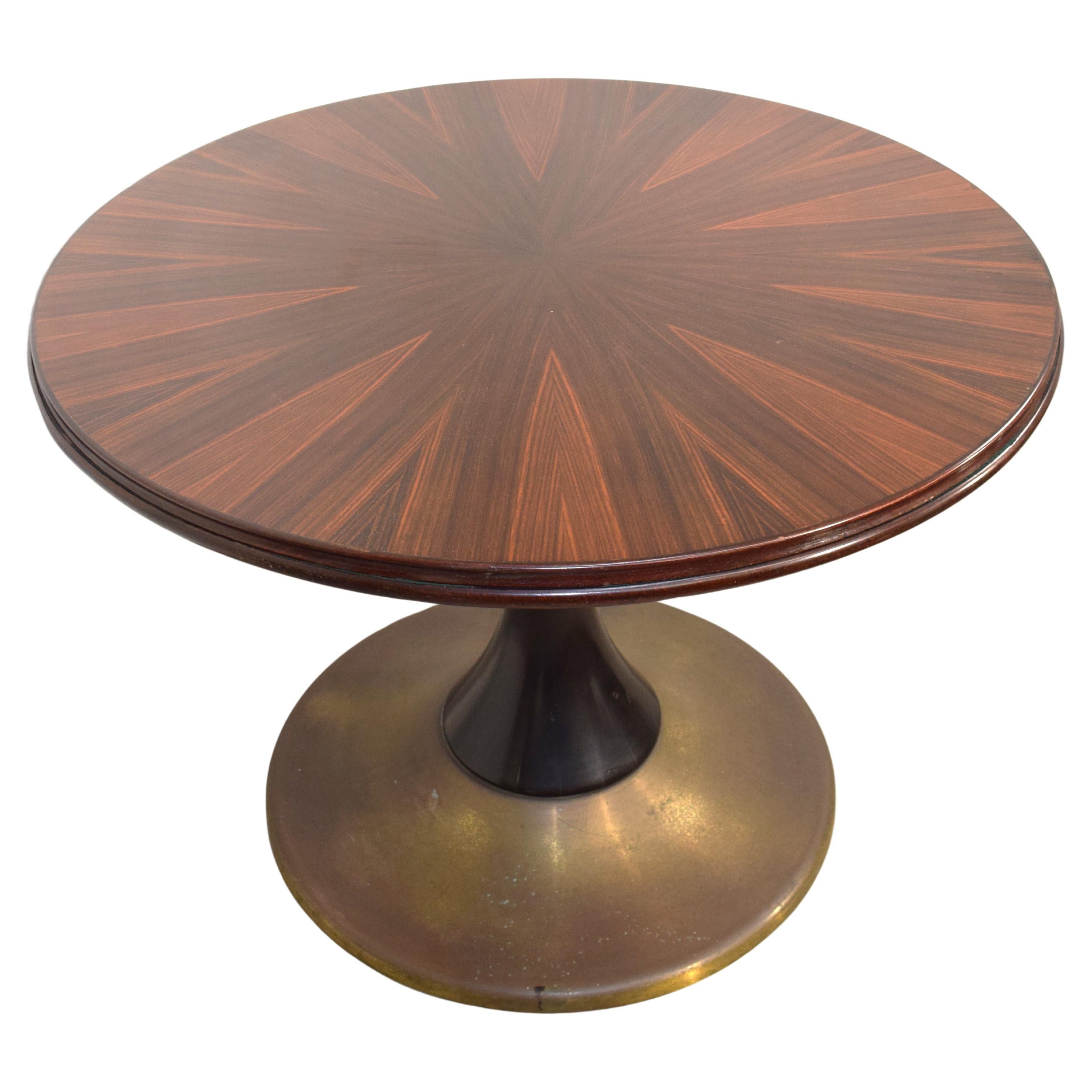 Italian round table, reversible table, 1960s For Sale