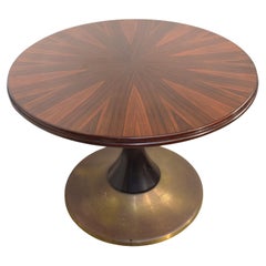 Retro Italian round table, reversible table, 1960s