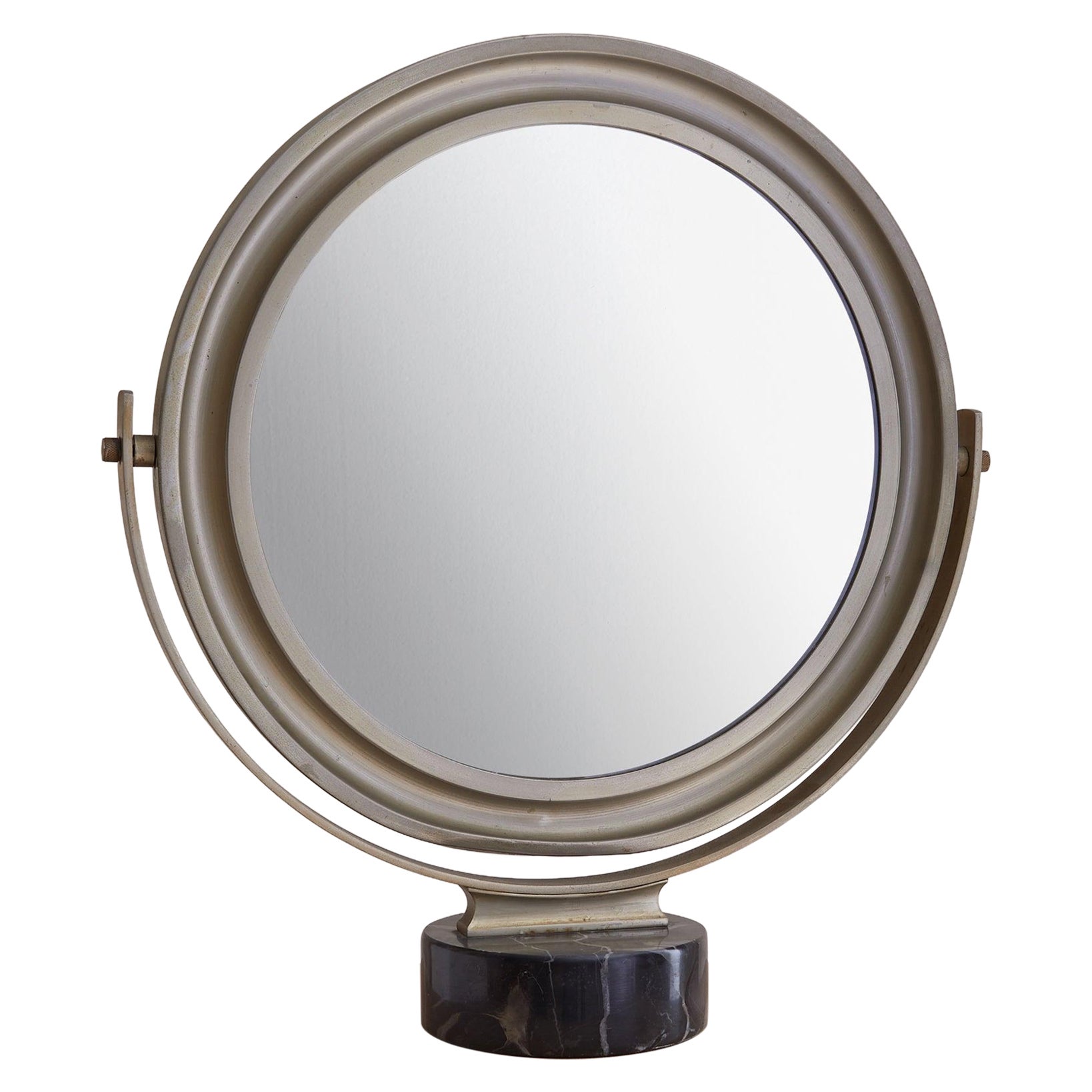 Italian Round Vanity Mirror Attributed to Sergio Mazza for Artemide, 1960s For Sale