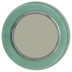 Italian Round Wall Mirror attributed to Fontana Arte, 1960s