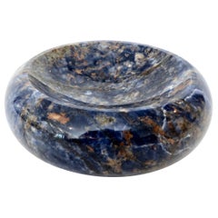 Italian Rounded Edge Bowl in Italian Blue Marble