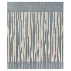Italian Rug Hand Knotted Wool Silk - La Chapelle De Nuit, in Stock