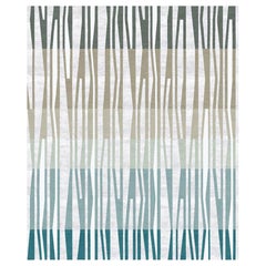 Italian Rug Hand Knotted Wool Silk Scandinavian - La Chapelle De Jour, medium