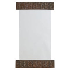 Italian Santambrogio E De Berti Copper Wall Mirror, 1960s