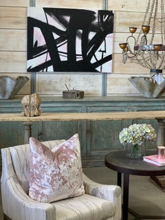 Italian Saporiti Vintage Chrome Chairs with New Rubelli Upholstery