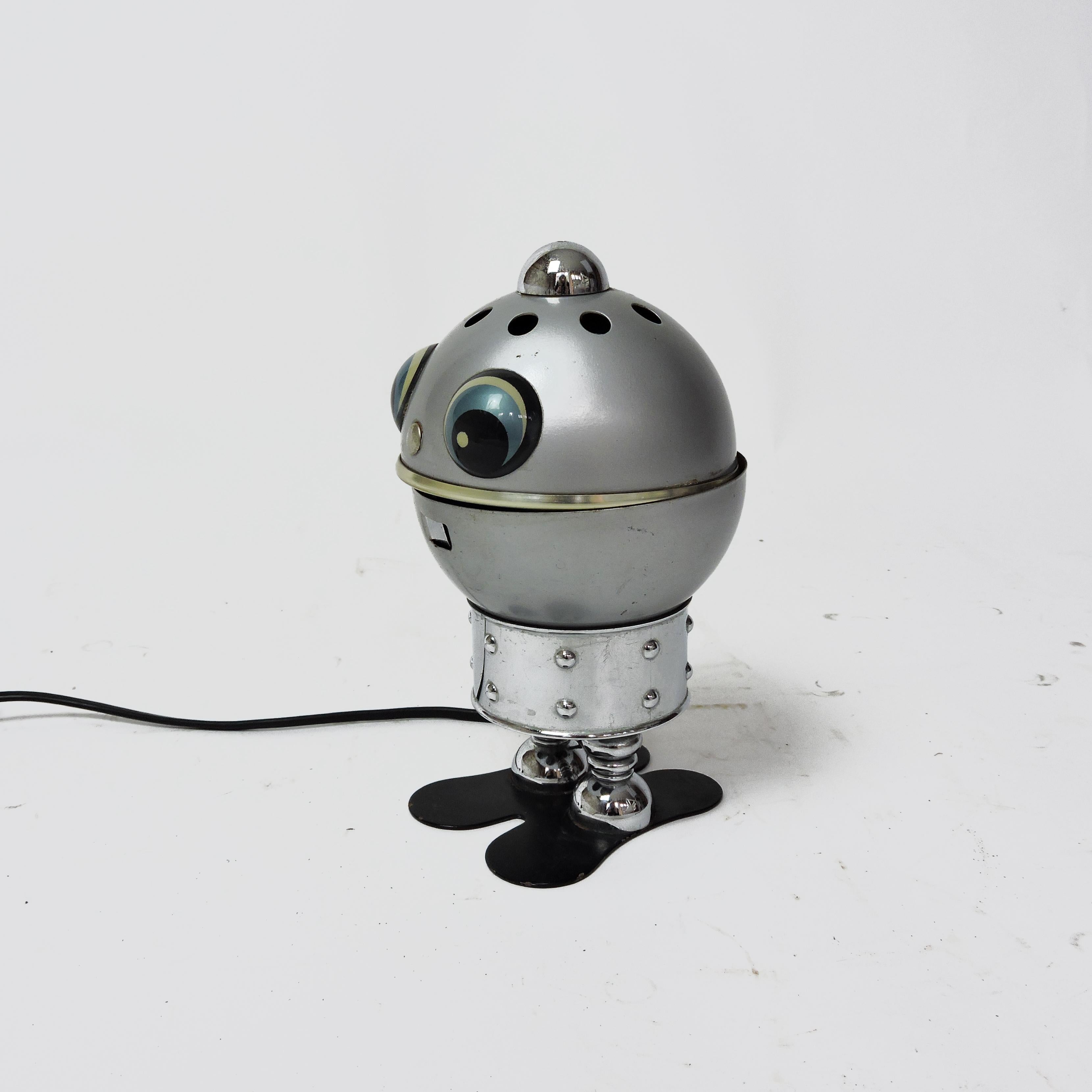 vintage robot lamp