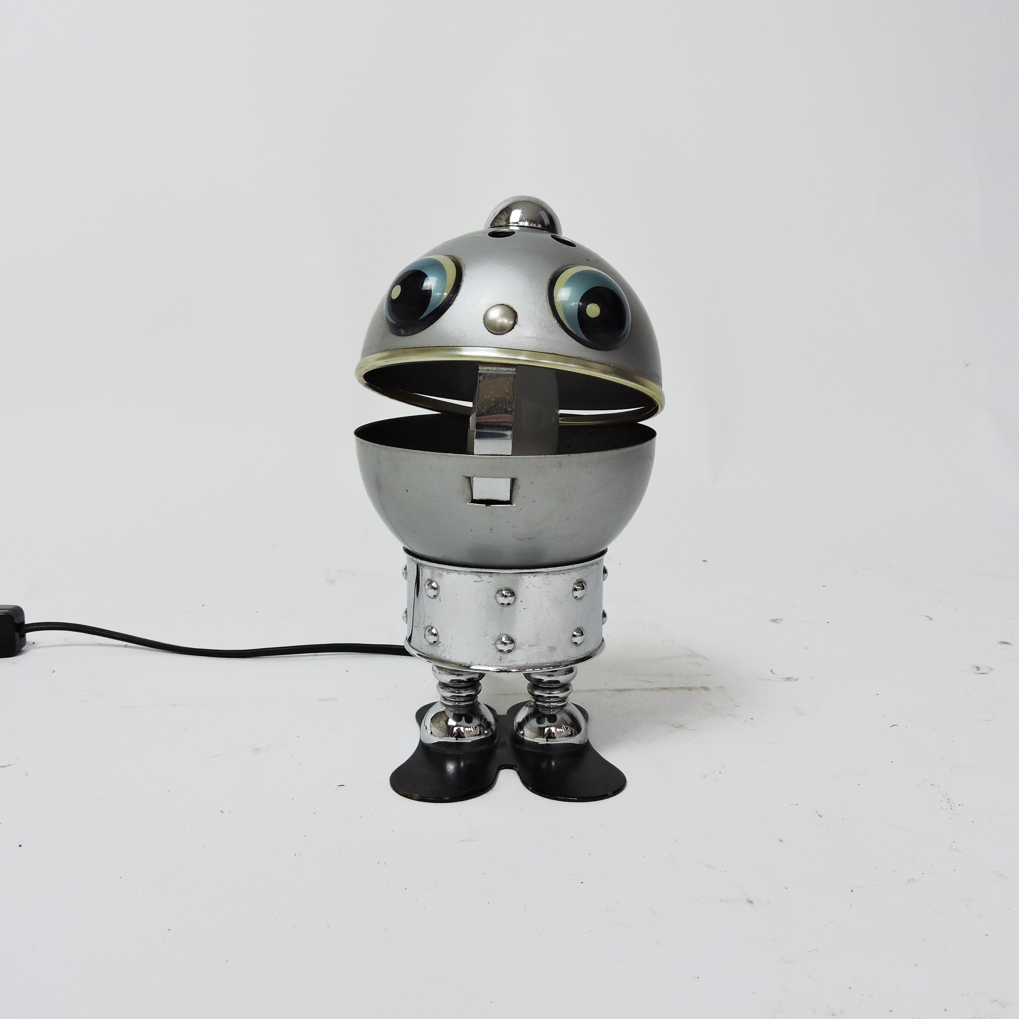 Late 20th Century Italian Satco Robot Lamp, 1970s