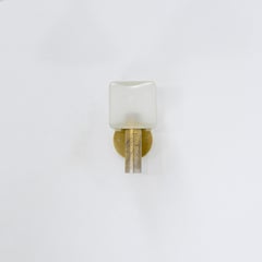 Italian Satin Cube Sconces
