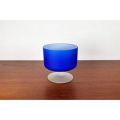 Italian Satinato Series Glass Bowl attributed to Carlo Moretti, 1970s