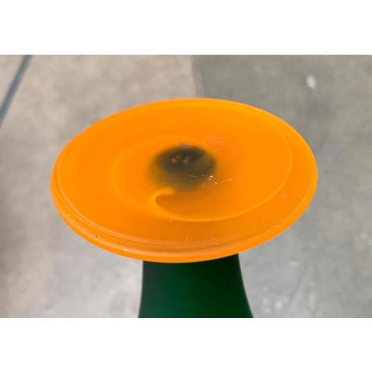 Vaso in vetro satinato italiano attribuito a Carlo Moretti, anni '70 in vendita 5