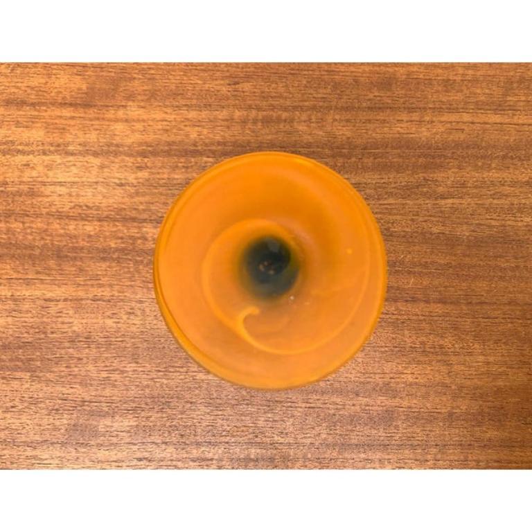 XX secolo Vaso in vetro satinato italiano attribuito a Carlo Moretti, anni '70 in vendita