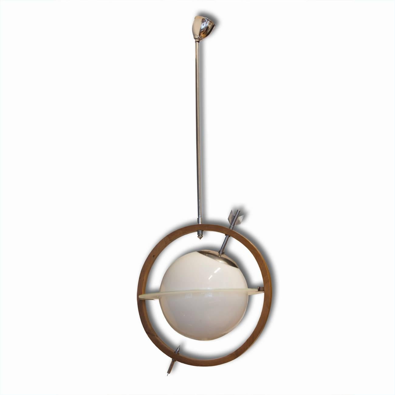 European Italian Saturn Pendant by Gio Ponti & Pietro Chiesa, 1930s For Sale