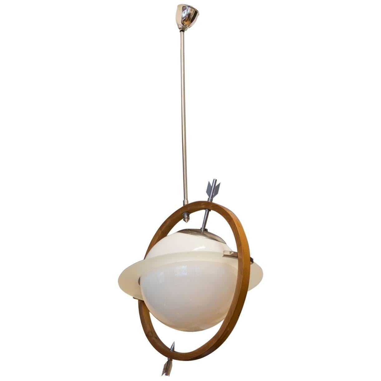 Italian Saturn Pendant by Gio Ponti & Pietro Chiesa, 1930s For Sale