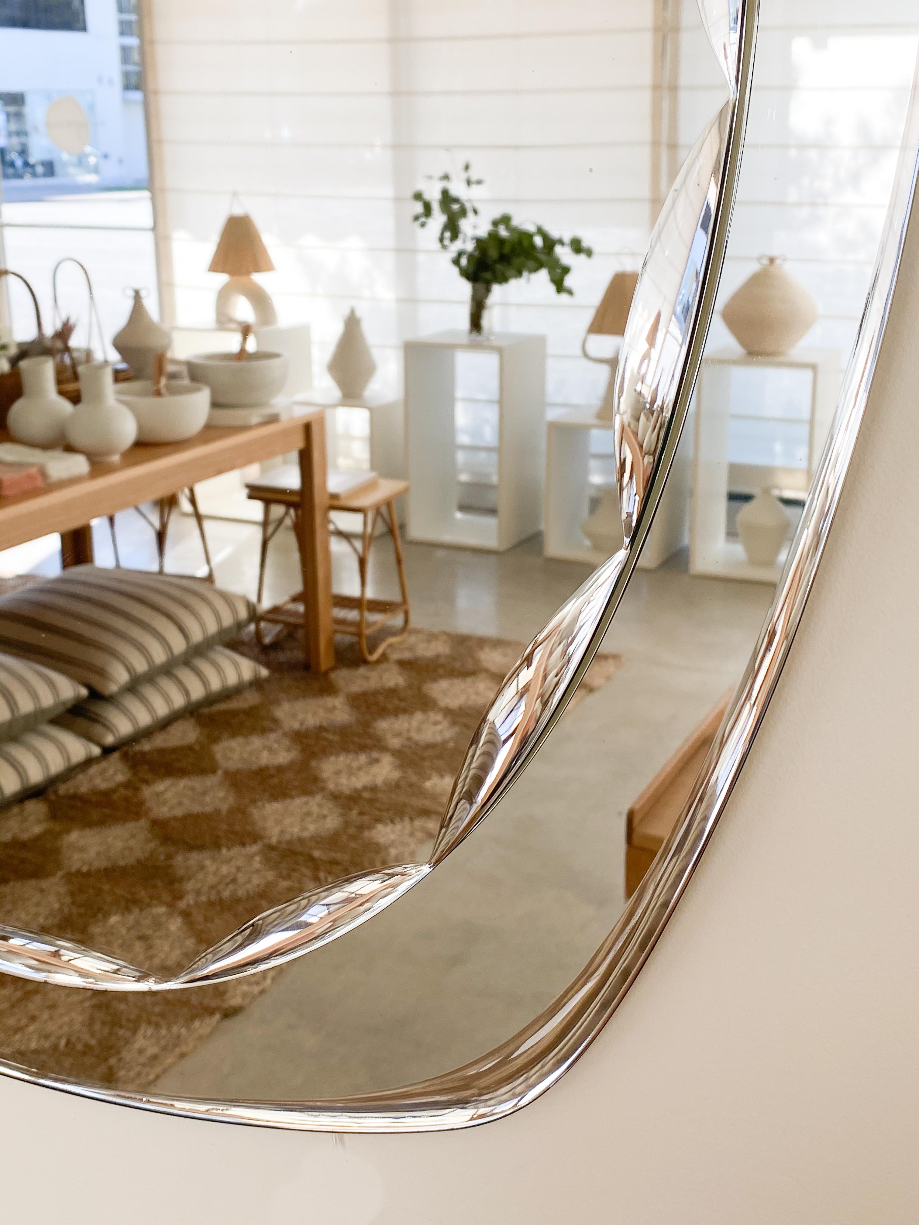 Italian Scalloped Glass Mirror 2