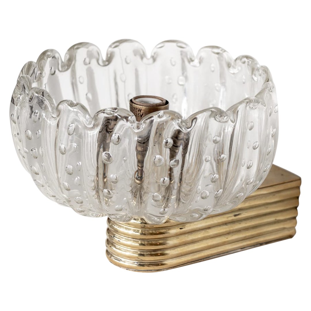 Italian Scalloped Glass Sconce