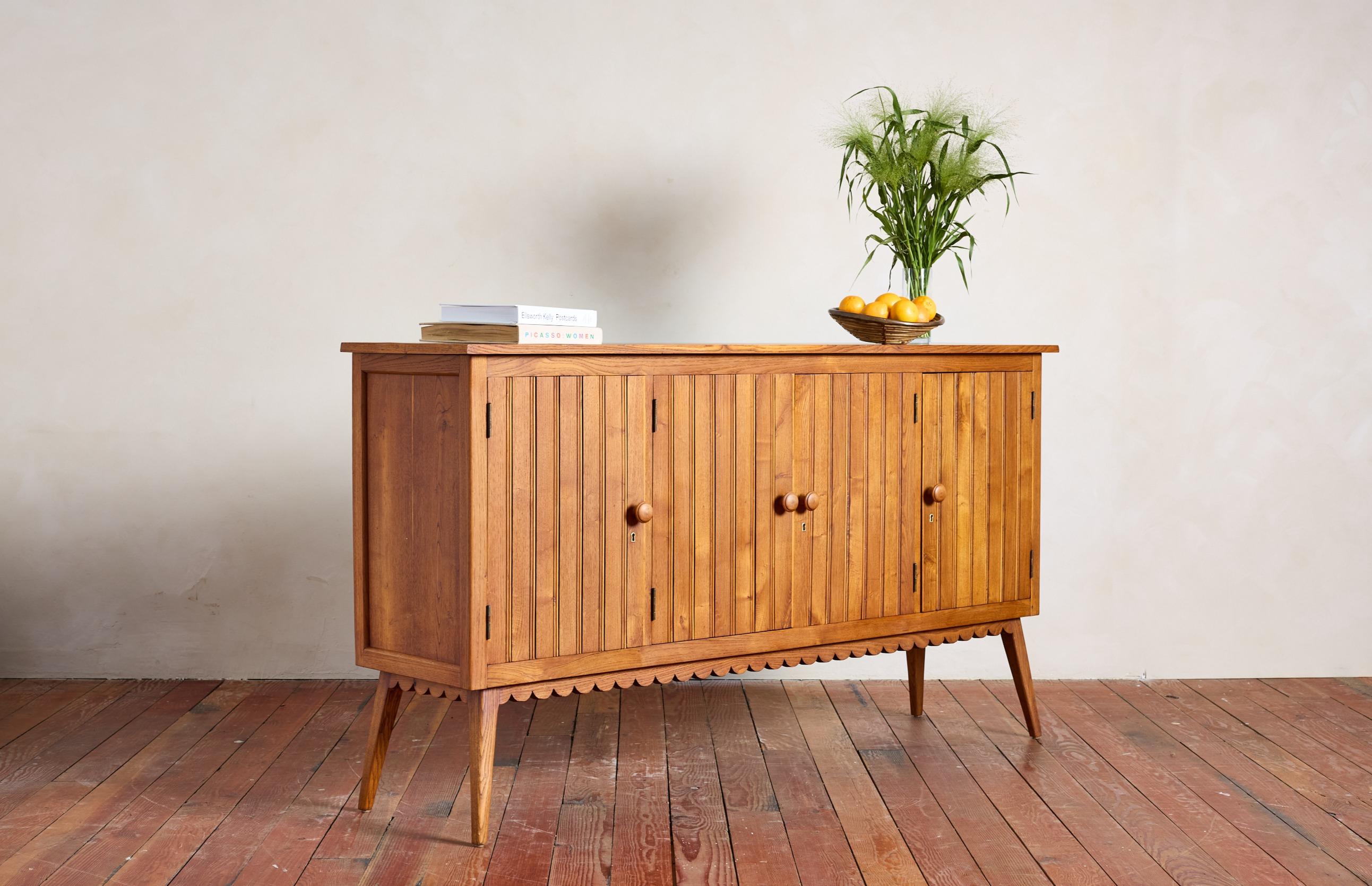 Italian Scalloped Sideboard For Sale 12