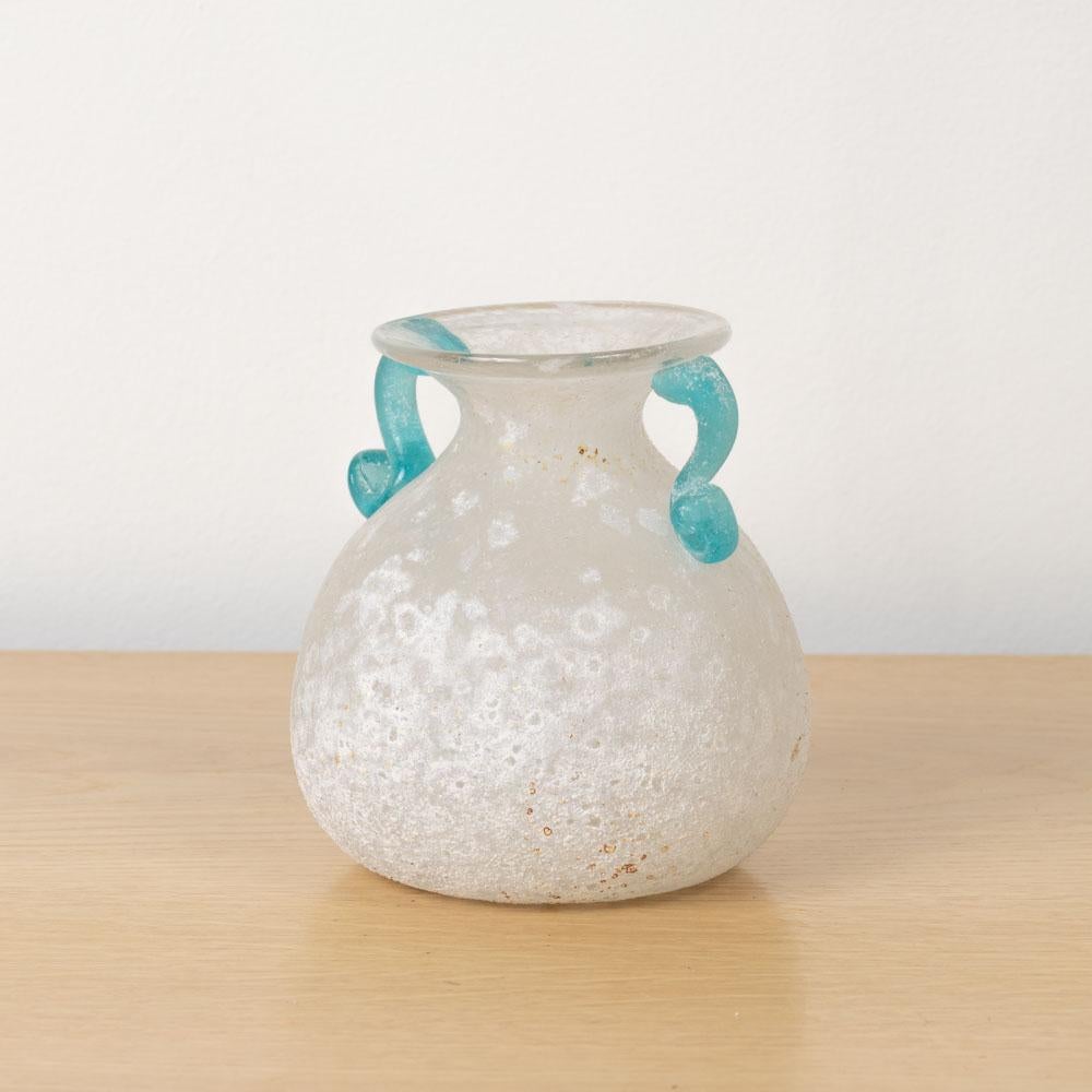 Italienische Scavo-Amphora-Vase (Glas) im Angebot