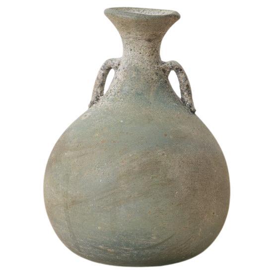 Italian Scavo Glass Vase For Sale