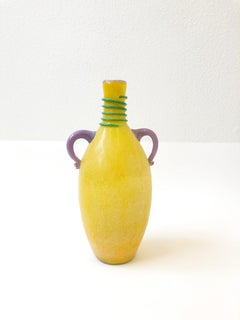 Italian Scavo Murano Glass Vase by Franco Moretti