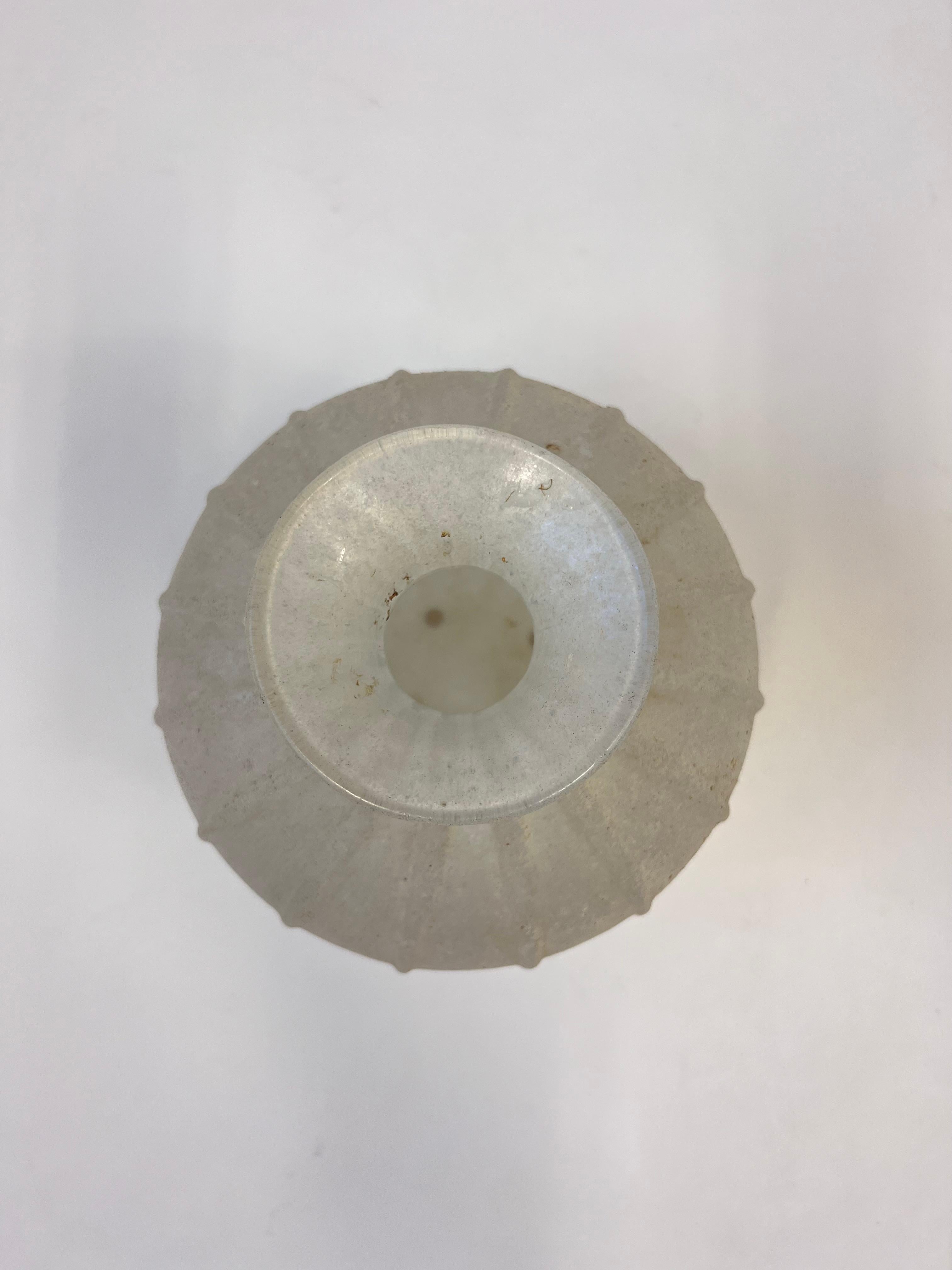 Jarrón italiano Scavo de cristal de Murano de Seguso Vetri d'Arte Hecho a mano en venta