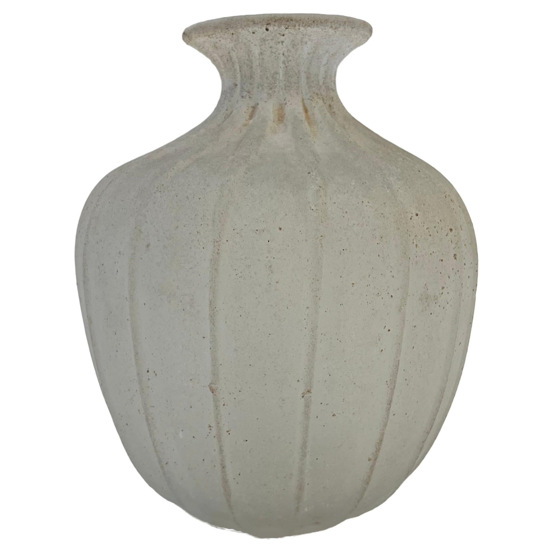 Italian Scavo Murano Glass Vase by Seguso Vetri d'Arte For Sale