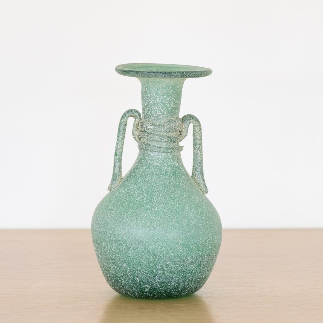 Glass Italian Scavo Style Vase