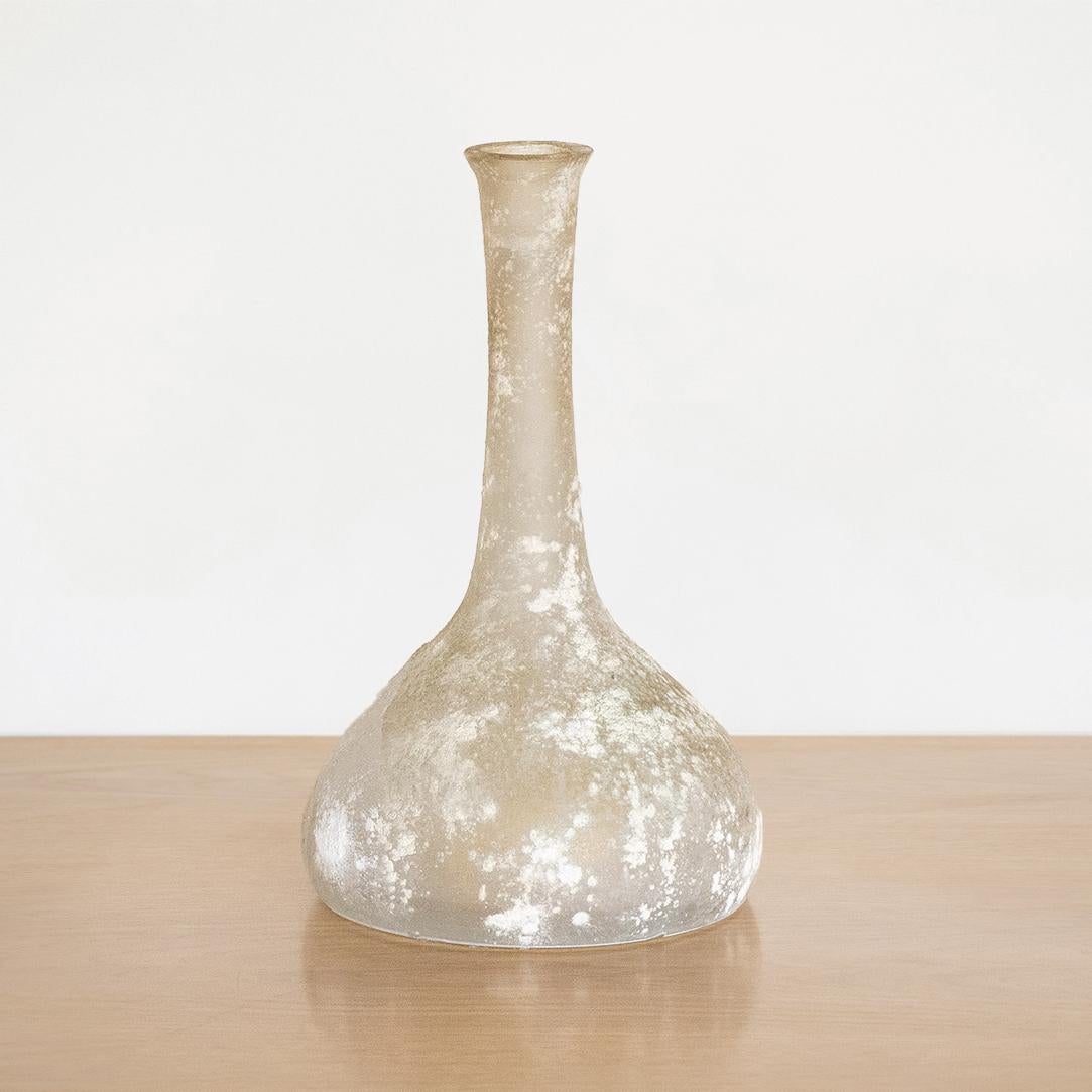 20th Century Italian Scavo Style Vase with Handle